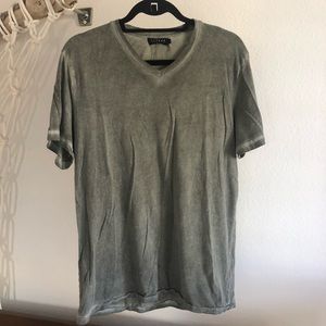 Velvet Men’s Seam Wash V Neck short sleeve- green